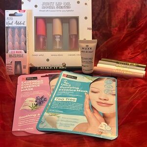 Nails, lip Oils, Makeup and Skincare Bundle
